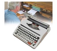 FXLUHAY Retro Typewriter, Mechanical English Old-Fashioned Traditional Portable Manual Typewriter, for Notes or Letters or Creative Writing