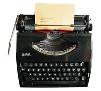 FXLUHAY Typewriter Old Fashioned Manual Typewriter,Classic Nostalgia Portable and Easy to UseRetro Manual Typewriter,Vintage Gifts for Writers