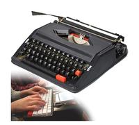 FXLUHAY Typewriter, Traditional Old Fashioned Mechanical English Typewriter, Old-Fashioned Traditional Portable Manual, Vintage for a Nostalgic Flow,(Black)