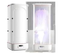 FXLUHAY Upgraded Garment Steamers Vertical Steam Iron Automatic Wireless Steam Closet Folding Clothes Machine, Control Electric Clothes Drying Rack,