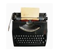 FXLUHAY Vintage Manual Typewriter Machine,Classic Old Fashioned Typewriter for Typing Letters,Typewriter Decor for Home Office