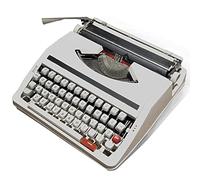 FXLUHAY Vintage Typewriter Machine, Manual English Typewriter Mechanical, Retro Inspired Portable Typewriters for Free Writing Letters and Crafting(White)