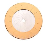 Fxndknjks 10mm to 77mm Round Rotatable Compass Ruler Stainless Steel Adjustable Round Drawing Ruler Woodworking Tool for Measuring Gauging