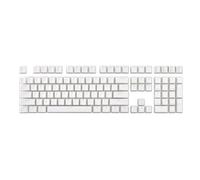 Fxndknjks 1Set Pudding Keyboard Hat Box Mechanical Keyboard Double Skin Milk Transparent Keycap Plastic (White)