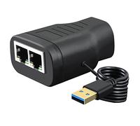 Fxndknjks CAT7 RJ45 Network Splitter 1 to 2 Splitter Network Tee Network Connector Suitable for Computer TV Set-Top Box Router