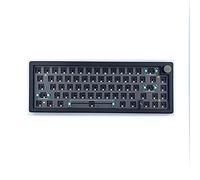 Fxndknjks GMK67 Hot Swappable RGB Backlight Mechanical Keyboard Kit Bluetooth 2.4G Wireless 3 Mode Customized DIY Keyboard Black