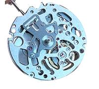 Fxndknjks NH70/NH70A Skeletonized Mechanical Movement Black Metal 3 Hands Automatic Self-Winding Mechanism