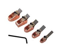 Fxndknjks Violin Thumb Planing Violin Making Tool with Adjustable Wrench Copper Planing Finger Planing Tool for Pianist, Gold