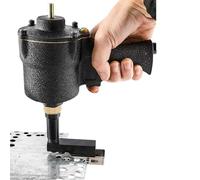 FXNFXLA 3.2-13MM Pneumatic Hole Puncher with Handle, Air Metal Hole Punch Tool, Industrial Sheet Metal Punching Gun, 360-Degree Rotation Adjustment, Adjustable Depth 3.5mm