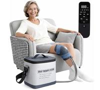 FXNFXLA Cold Therapy Machine for Knee After Surgery, Portable Ice Machine Knee Replacement Recovery System, Cold Compress Pad for Ankle, Arm Joints, Sports Injuries, Cryotherapy Pain Relief