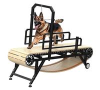 FXNFXLA Dog Treadmill for Large Dogs, No Motor Slatmill for Dogs Indoor Training and Exercise, Quiet Home Dog Running Machine with Adjustable Speed and Brake M