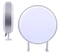 FXNFXLA Double Sided Illuminated LED Projecting Sign Light Box, Outdoor Advertising Sign Billboard, Wall Mounted Storefront Sign for Shop, Bar, Cafe, Tea