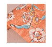 FXNFXLA Peel And Stick Wallpaper, 20.86"X 118.1" Country Vintage Orange Flower Wallpaper Wall Sticker, Waterproof Contact Paper, Removable Self Adhesive Wall Paper, Non-Slip Wear-Resistant