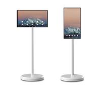 FXNFXLA Stand by Me TV, 21.5-Inch 1080P Portable TV on Wheels Touch-Screen-Monitor, Built-in Battery, Full Swivel Rotation, Android12, 60Hz Refresh Rate