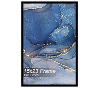 Fxojyvo 15x23 Picture Frame, Black Frame for 15 x 23 Inch Picture Poster Photo, Light Weight and High Transparent 15 by 23 Frame for Wall - 1 Pack/Black/15 x23