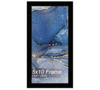 Fxojyvo 5x10 Picture Frame, Black Frame for 5 x 10 Inch Picture Poster Photo, Light Weight and High Transparent 5 by 10 Frame for Wall - 1 Pack/Black/5"x10"