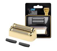 FXONE Shaver Replacement Foil and Cutter Compatible with BaBylissPRO FXONE Double Foil Stick Shaver,FX79RF2G Hypoallergenic Extra-close Shaver Replacement Head (Gold/1 Pack)