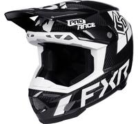 FXR 6D ATR-3 Carbon Motocross Helmet, black-white, size L for Men
