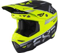 FXR 6D ATR-3 FIM Carbon Motocross Helmet, black-yellow, size L for Men