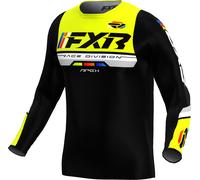 FXR Apex Youth Motocross Jersey, black-yellow, size XL