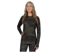 FXR Atmosphere Longsleeve Women's Midlayer Shirt 25 Army Camo/MerlotXS Army Camo,Merlot