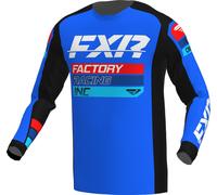 FXR Clutch 2023 Motocross Jersey, black-blue, size L for Men
