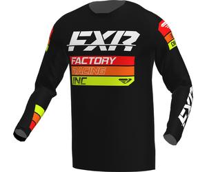 FXR Clutch 2023 Motocross Jersey, black-red-yellow, size XL for Men