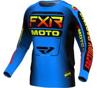 FXR Clutch 2024 Youth Motocross Jersey, black/dark blue, size XL