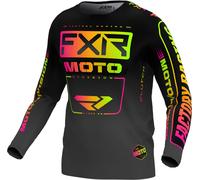 FXR Clutch 2024 Youth Motocross Jersey, black-yellow, size XL