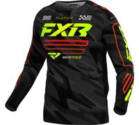 FXR Clutch 2025 Motocross Jersey, black-green, size M for Men