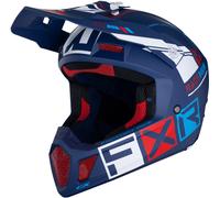 FXR Clutch CX Pro MIPS Motocross Helmet, white-red-blue, size XS for Men