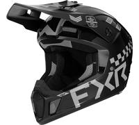 FXR Clutch Gladiator 2024 Motocross Helmet, black-grey, size L for Men