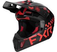FXR Clutch Gladiator 2024 Motocross Helmet, black-red, size L for Men