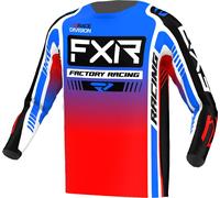 FXR Clutch Pro 2023 Motocross Jersey, red/blue/black, size XS