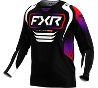 FXR Clutch Pro 2025 Motocross Jersey, black/purple/red/white, size L