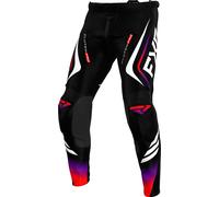 FXR Clutch Pro 2025 Motocross Pants, black-white-red-purple, size 30 for Men