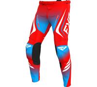 FXR Clutch Pro 2025 Motocross Pants, white-red-blue, size 34 for Men