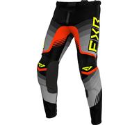 FXR Clutch Pro Hi Vis 2024 Motocross Pants, black/grey/yellow, size 28