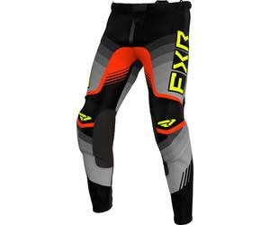 FXR Clutch Pro Hi Vis 2024 Motocross Pants, black/grey/yellow, size 28
