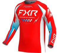FXR Clutch Pro Motocross Jersey, white-red-blue, size 2XL for Men