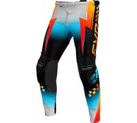 FXR Clutch Pro Motocross Pants, black-blue-yellow, size 36 for Men