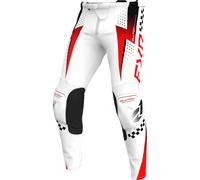 FXR Clutch Pro Motocross Pants, white/red/black, size 34