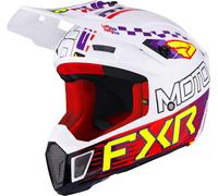 FXR Clutch Race Div Motocross Helmet, multi coloured, size M