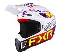 FXR Clutch Race Div MX Helmet 26 White/Purple/RedXL White,Purple,Red