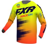 FXR Clutch Stripes Motocross Jersey, yellow-orange, size 2XL for Men
