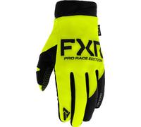 FXR Cold Cross Lite Motocross Gloves, black-yellow, size L for Men