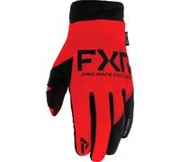 FXR Cold Cross Lite Motocross Gloves, red/black, size L