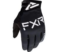 FXR Cold Cross Ultra Lite Motocross Gloves, black/white, size M