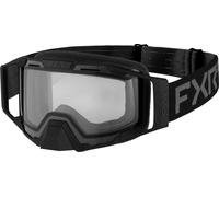 FXR Combat Cold Stop Clear Snowmobile Goggles, black, One size