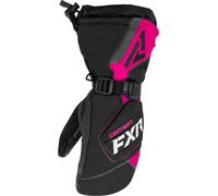 FXR Combat Mitt Ladies Snowmobile Gloves, black/hotpink, size S